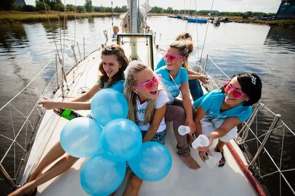 Hen party on a yacht in Montenegro